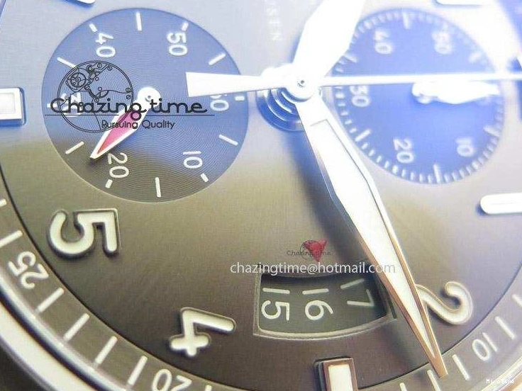 MIROTIME 0413 Pilot Spitfire Chrono ZF Best Edition Gray Dial On SS Bracelet A WrinkleFree 7357
